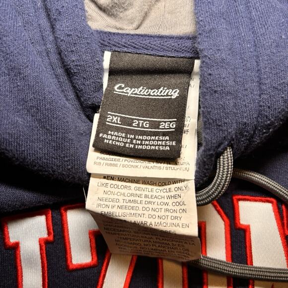 Arizona Wildcats Hoodie 2XL Navy Captivating Pullover Sweatshirt NCAA College - Picture 5 of 6